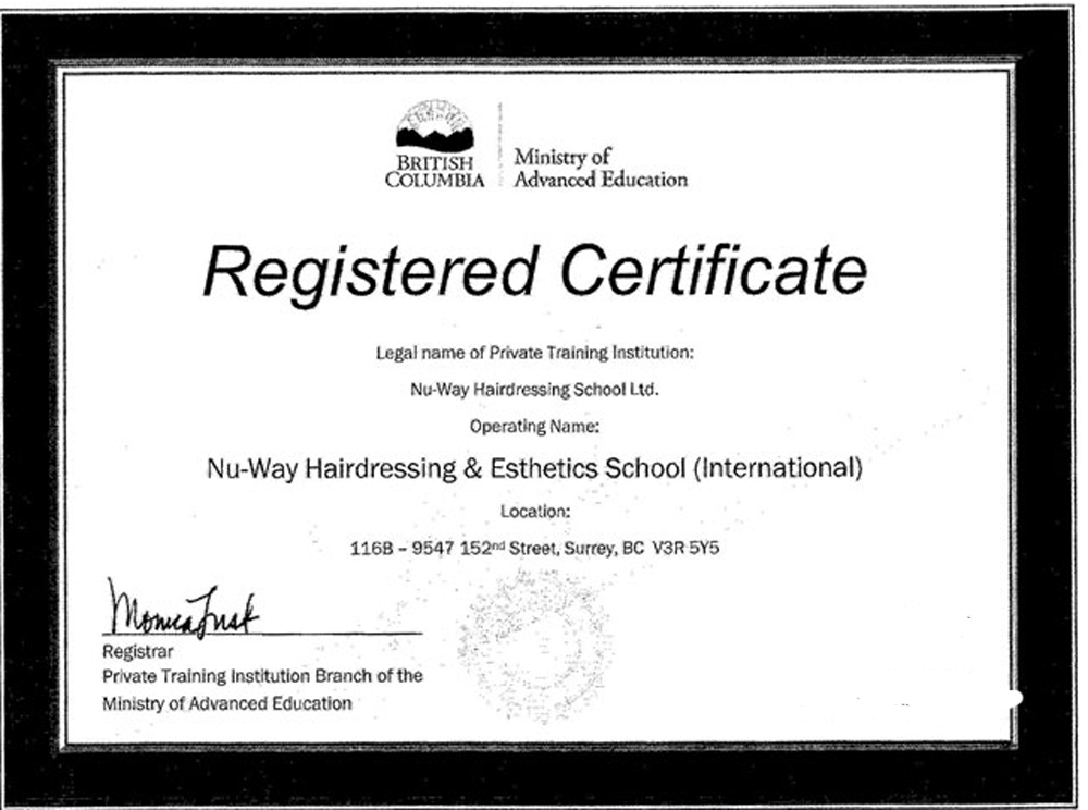 NuWay School Certificate